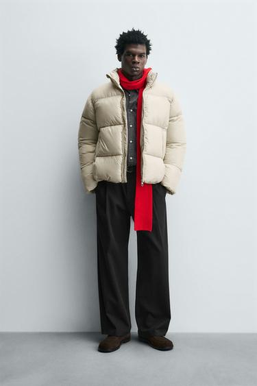 WATER-REPELLENT QUILTED JACKET - Ecru / Beige by Zara