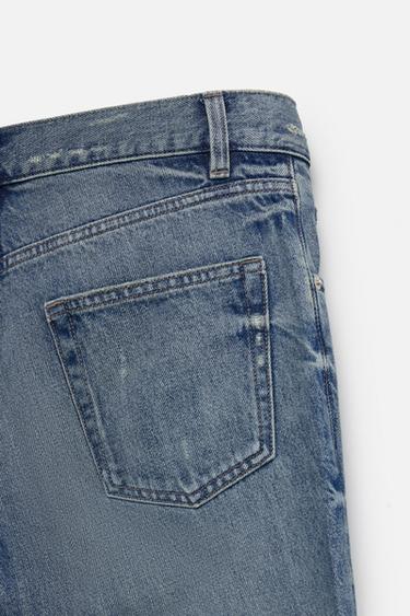 PATCHWORK FLARE FIT JEANS - Mid-blue by Zara - Image 9