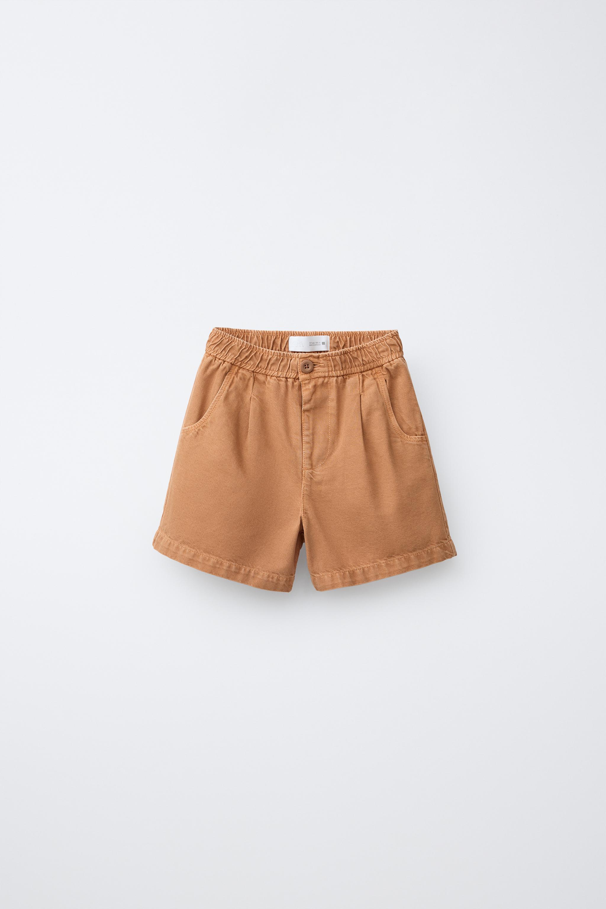BALLOON SHORTS WITH DARTS - Brick | ZARA United States