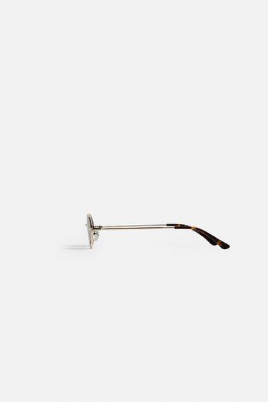 METAL SUNGLASSES - Golden by Zara - Image 3