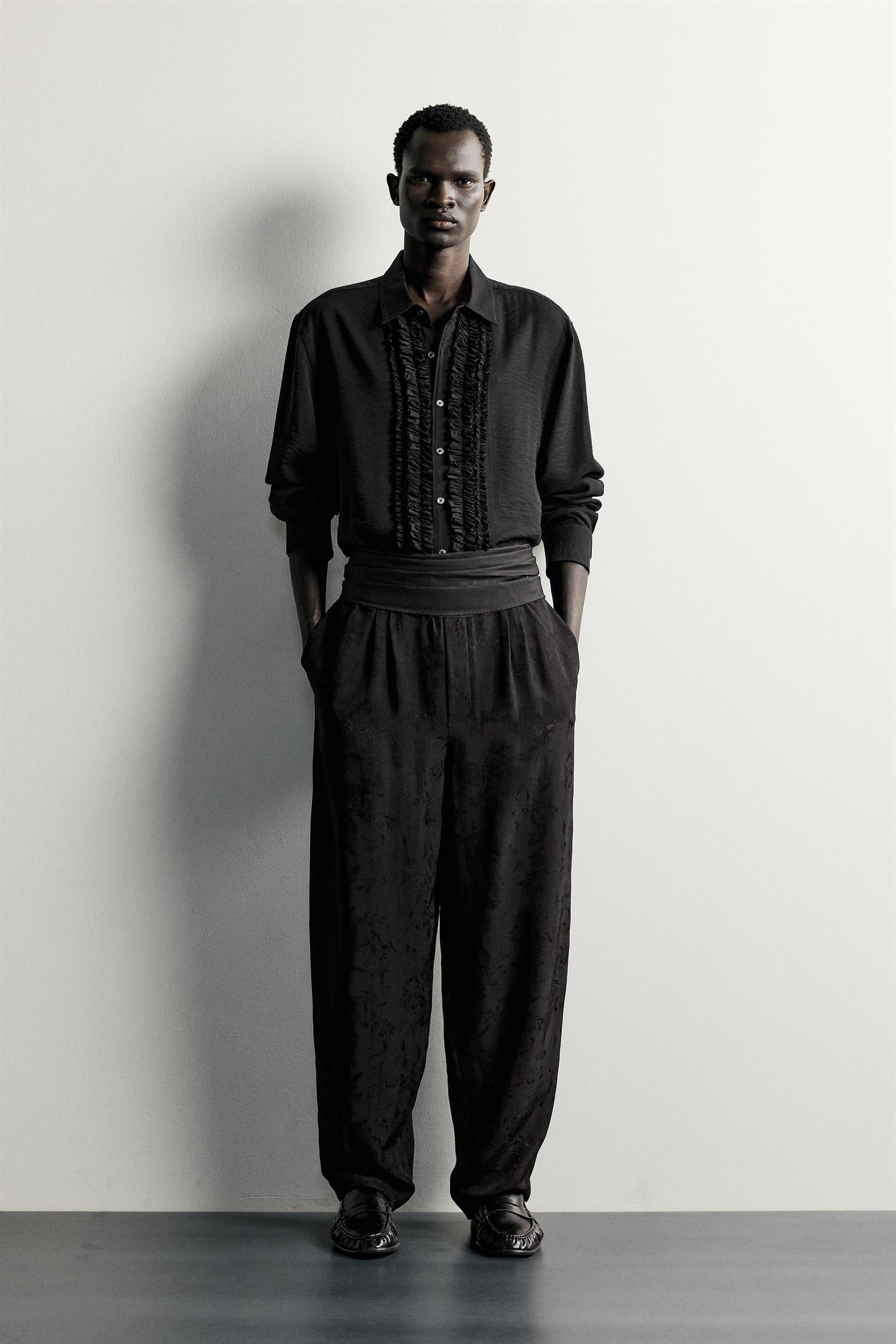 CHEMISE FLUIDE À JABOTS
