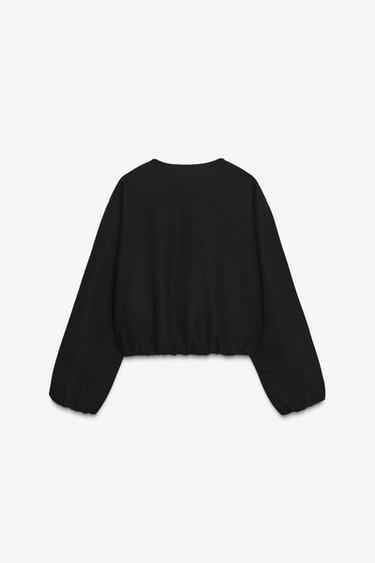 SOFT BOMBER JACKET - Black by Zara - Image 8