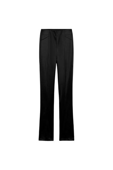 SATIN FLARE LEGGINGS