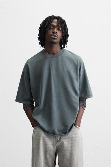 WASHED RELAXED FIT SWEATSHIRT - washed petrol by Zara