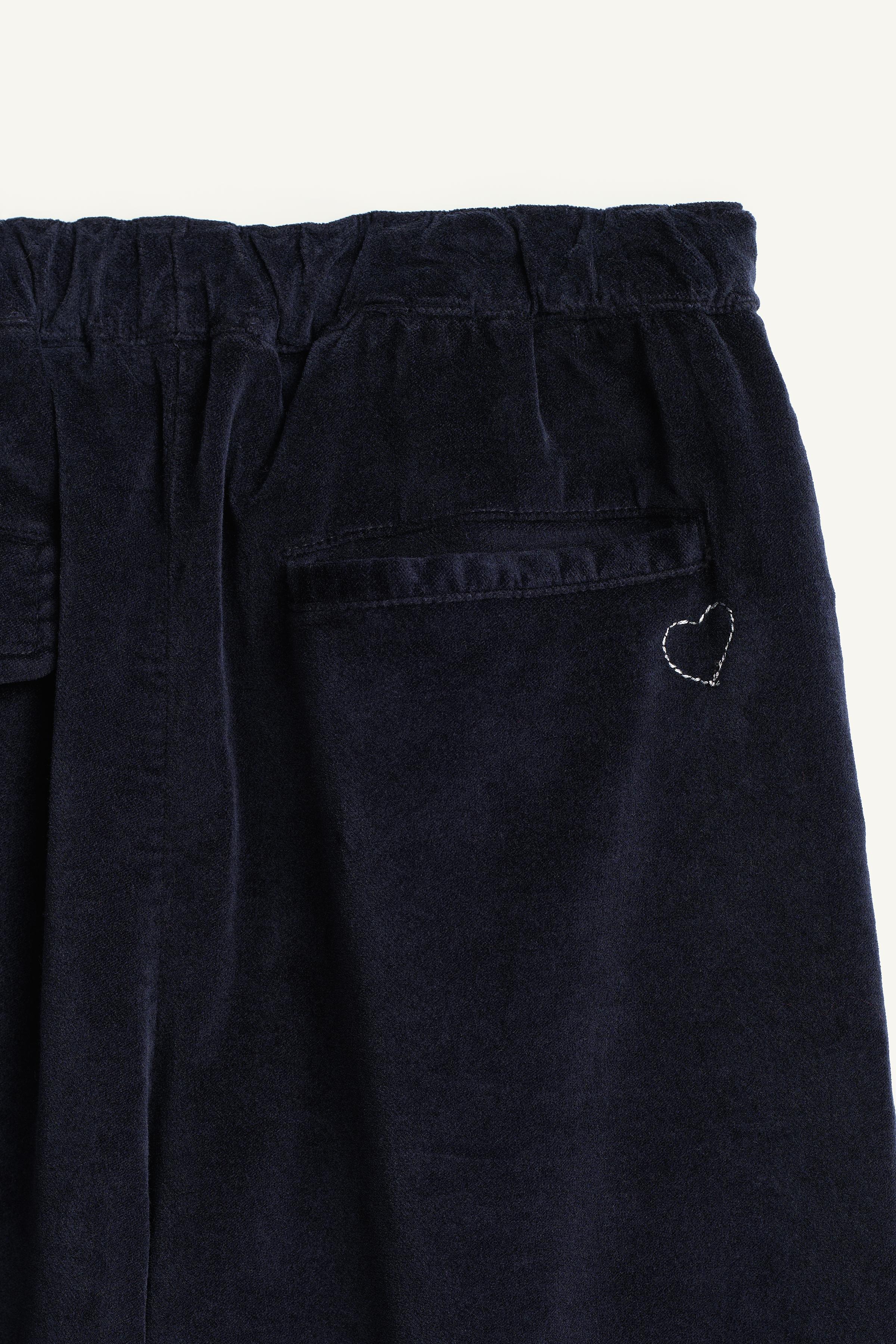 LIMITED EDITION VELVET BAGGY PANTS WITH MODAL
