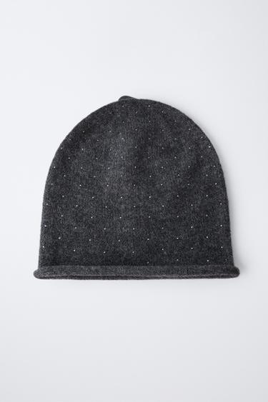 SPARKLY KNIT BEANIE - Grey marl by Zara - Image 3