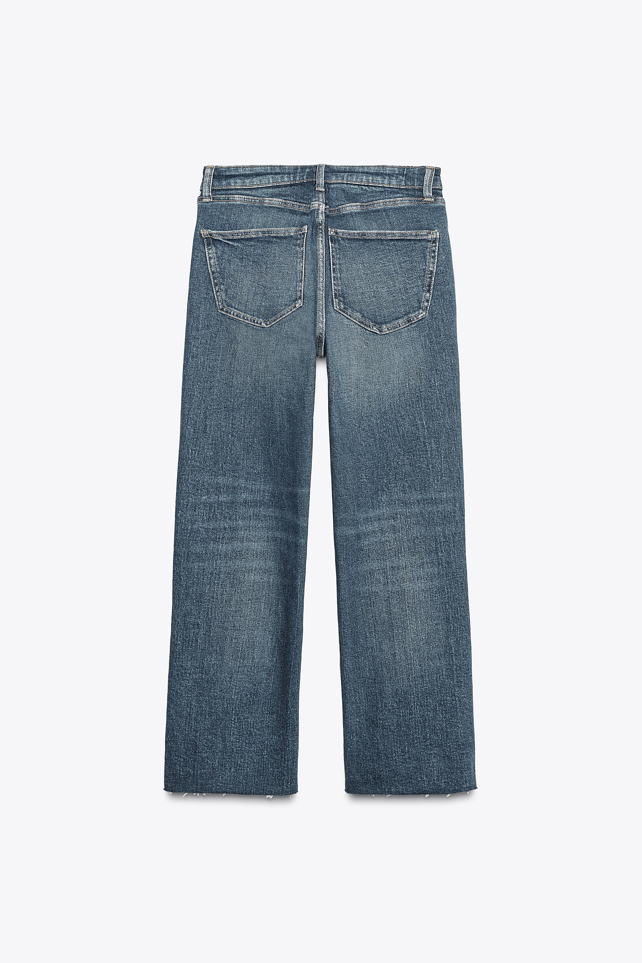 ☆ドイツ発*ZARA*新作*ハイウエストクロップドフレアデニム/GH☆ ☆ドイツ発*ZARA*新作*ハイウエストクロップドフレアデニム/BR