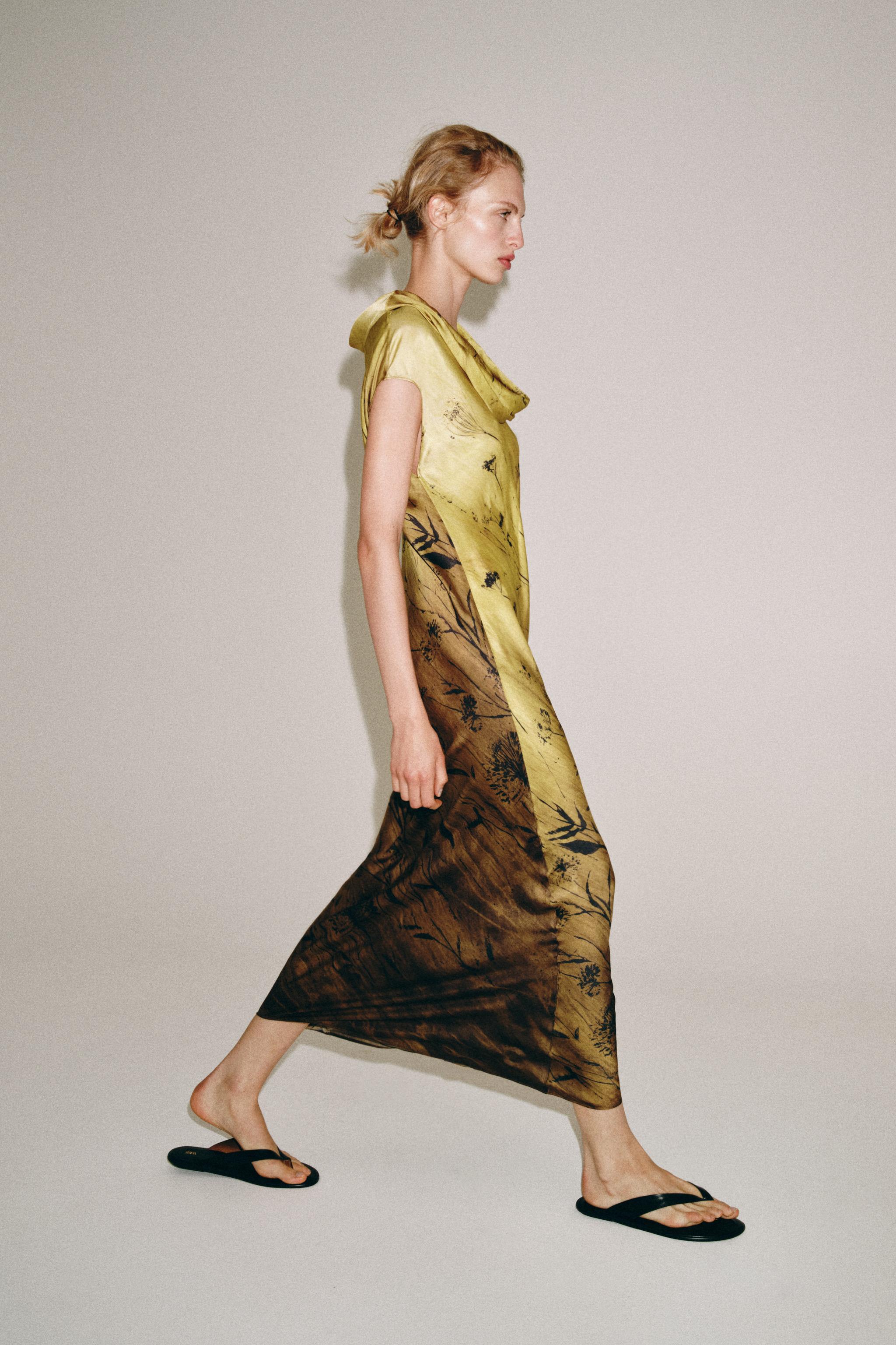 Женские платья Zara ZW COLLECTION PRINTED DRESS — фото 4