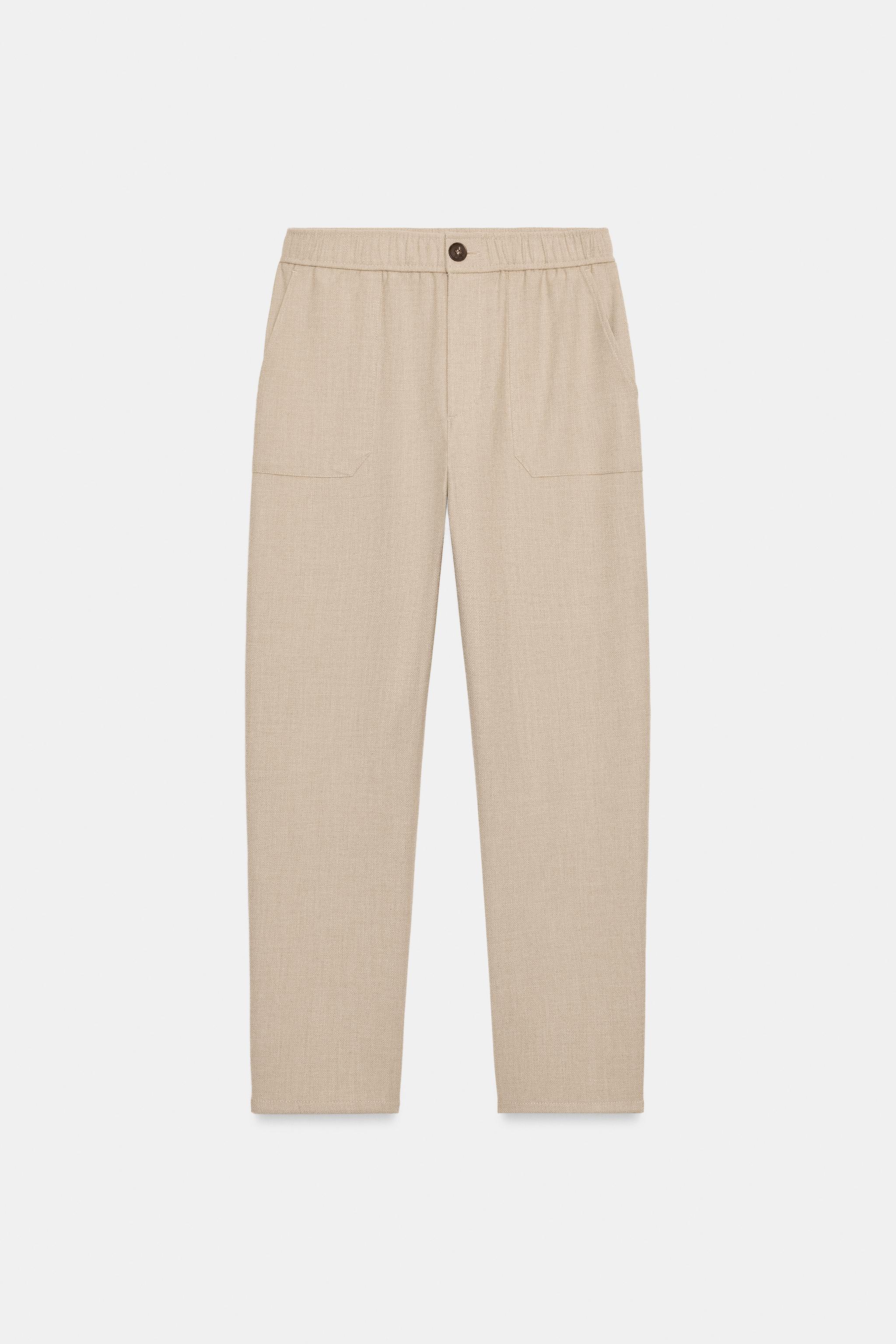 Zara Elastik Belli Pantolon görsel 4