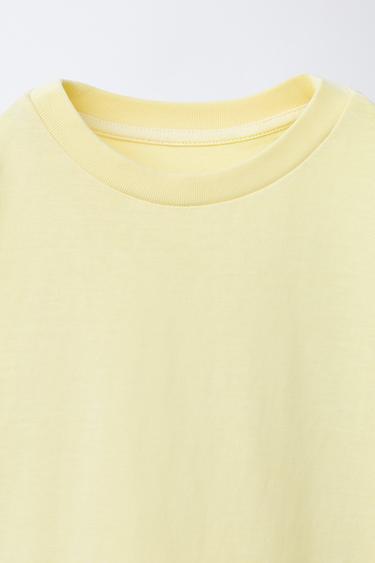 PLAIN T-SHIRT - Light yellow by Zara - Image 2
