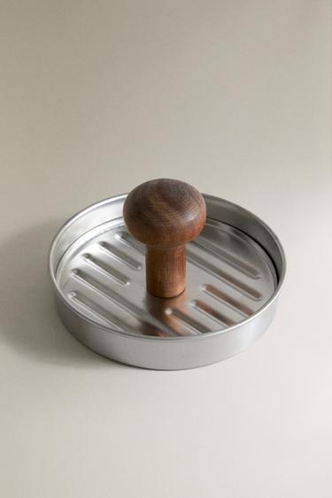 STEEL AND WOOD HAMBURGER MOULD - Steel by Zara - Image 0
