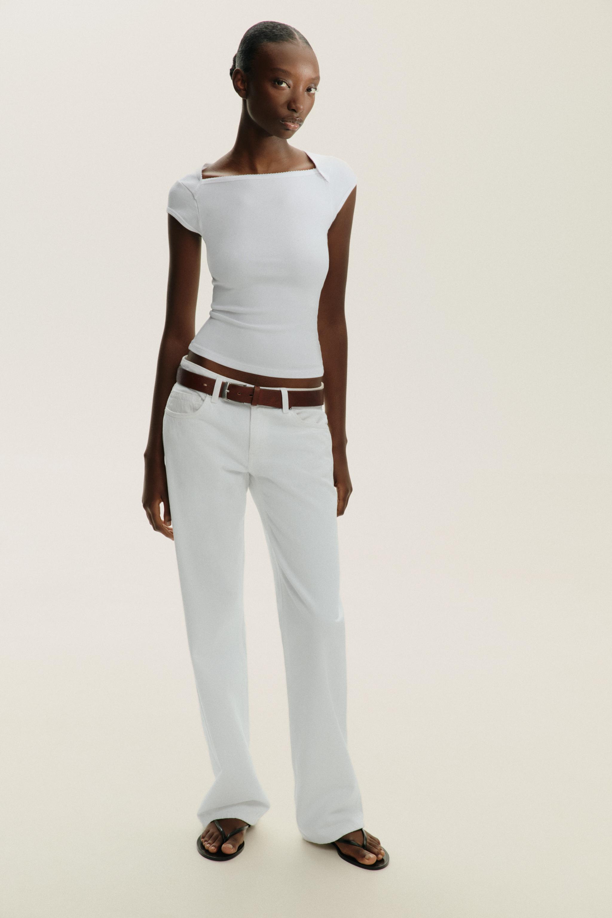 関税なし 送料無料 COTTON T-SHIRT PRINTED T-SHIRT - Oyster-white | ZARA United States