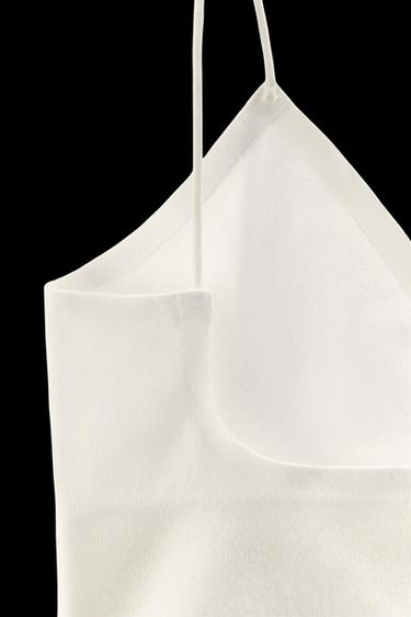 SEAMLESS TRIANGLE BRALETTE - White by Zara
