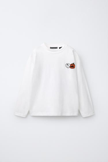 Zara THE NIGHTMARE BEFORE CHRISTMAS © DISNEY EMBROIDERED T-SHIRT - White