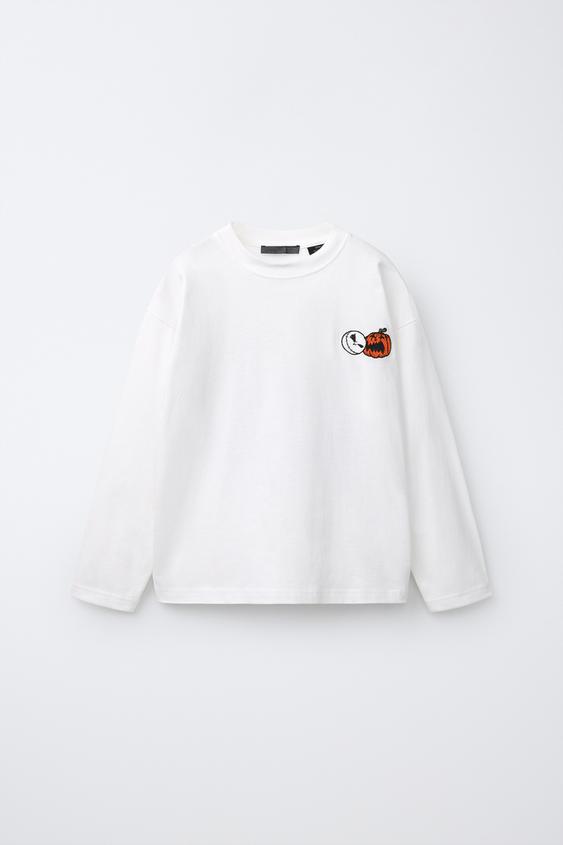 PLAYERA BORDADO THE NIGHTMARE BEFORE CHRISTMAS © DISNEY - Blanco de Zara - Imagen 0