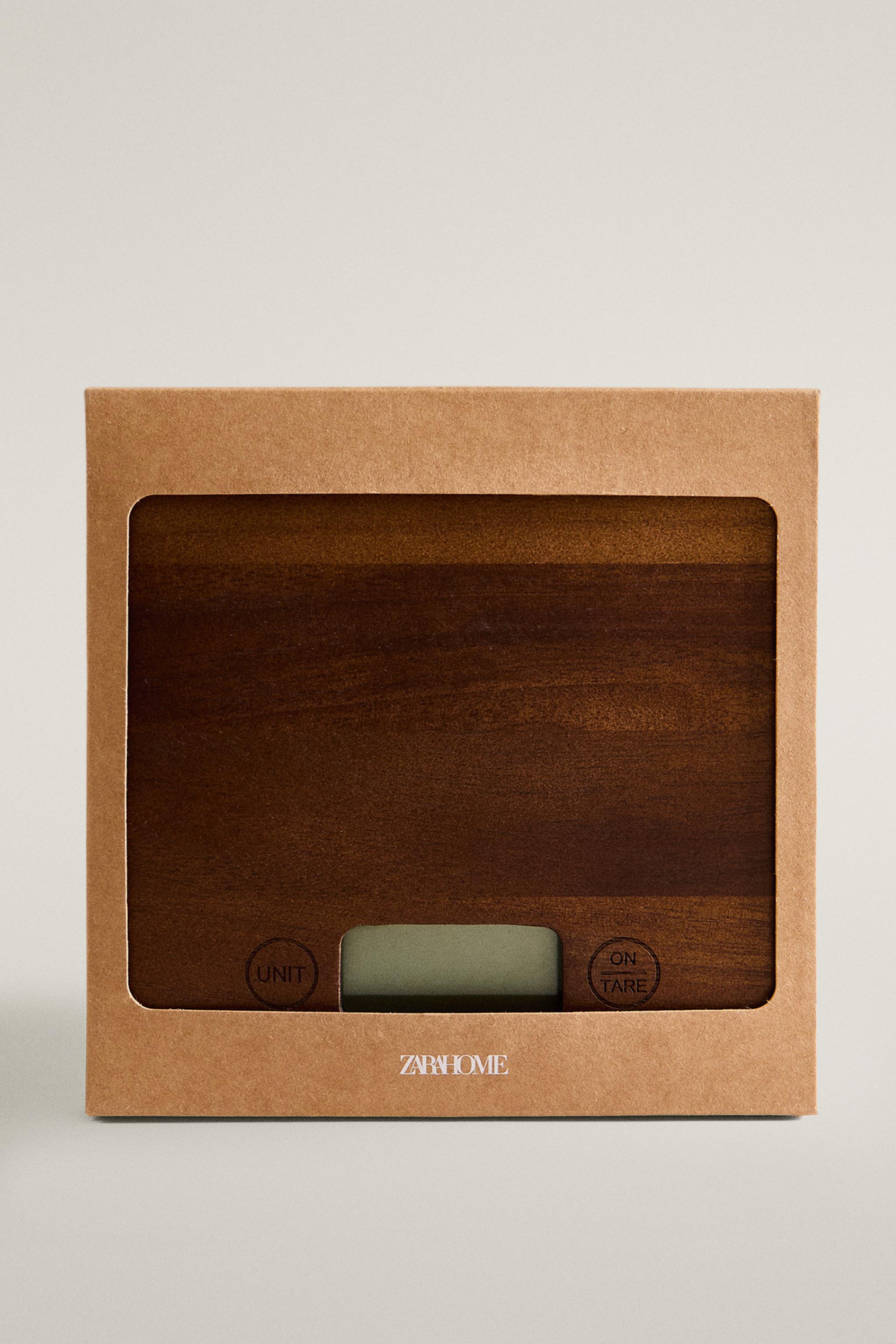 WOODEN KITCHEN SCALE