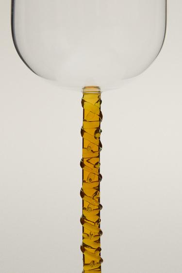 BOROSILICATE GLASS WITH COLOURED STEM - Brown by Zara - Image 2