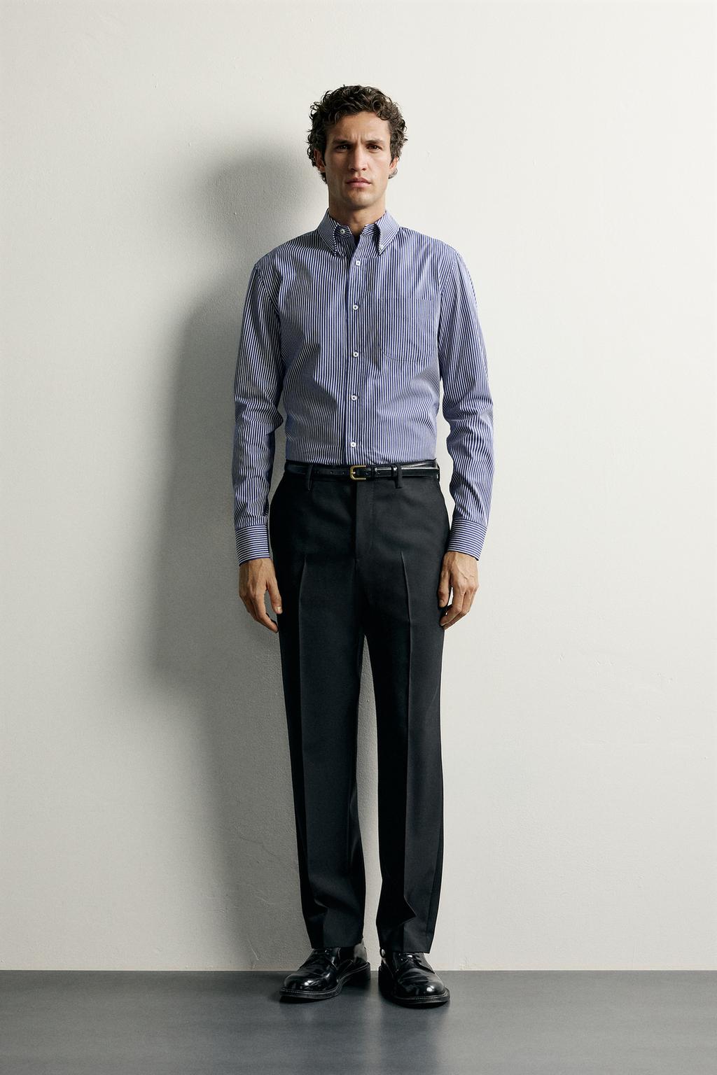 STRIPED REGULAR FIT SHIRT