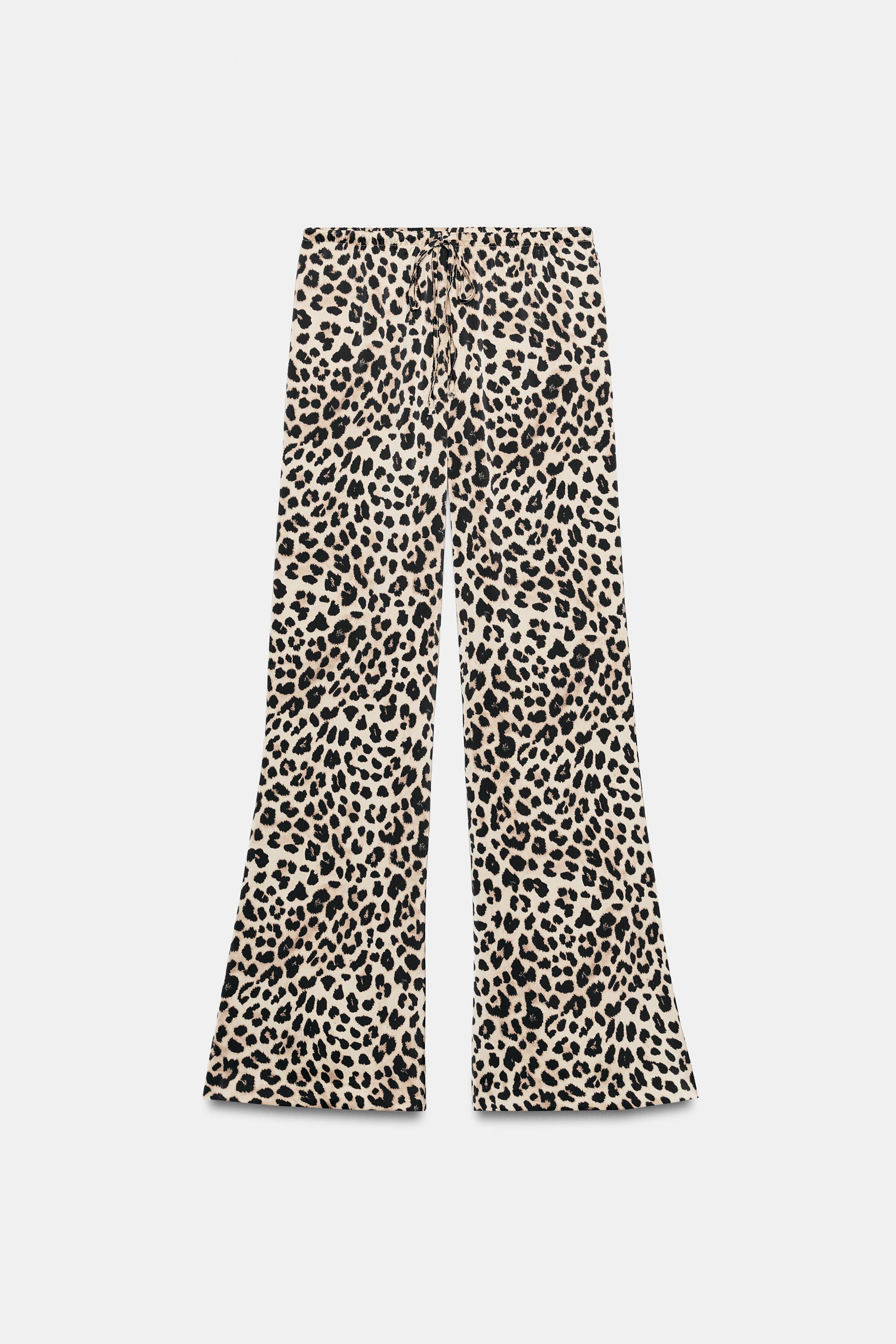 POLKA DOT SATIN EFFECT DRAWSTRING PANTS - thumbnail 4