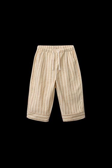 STRIPED STRAIGHT-LEG TROUSERS - striped by Zara - Image 0