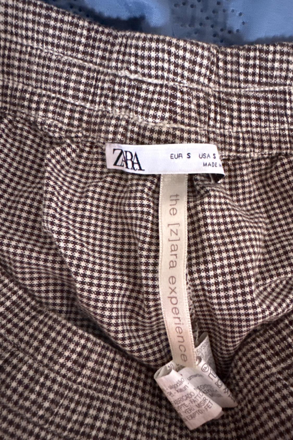 RELAXED FIT CHECKED SUIT TROUSERS - Image 3