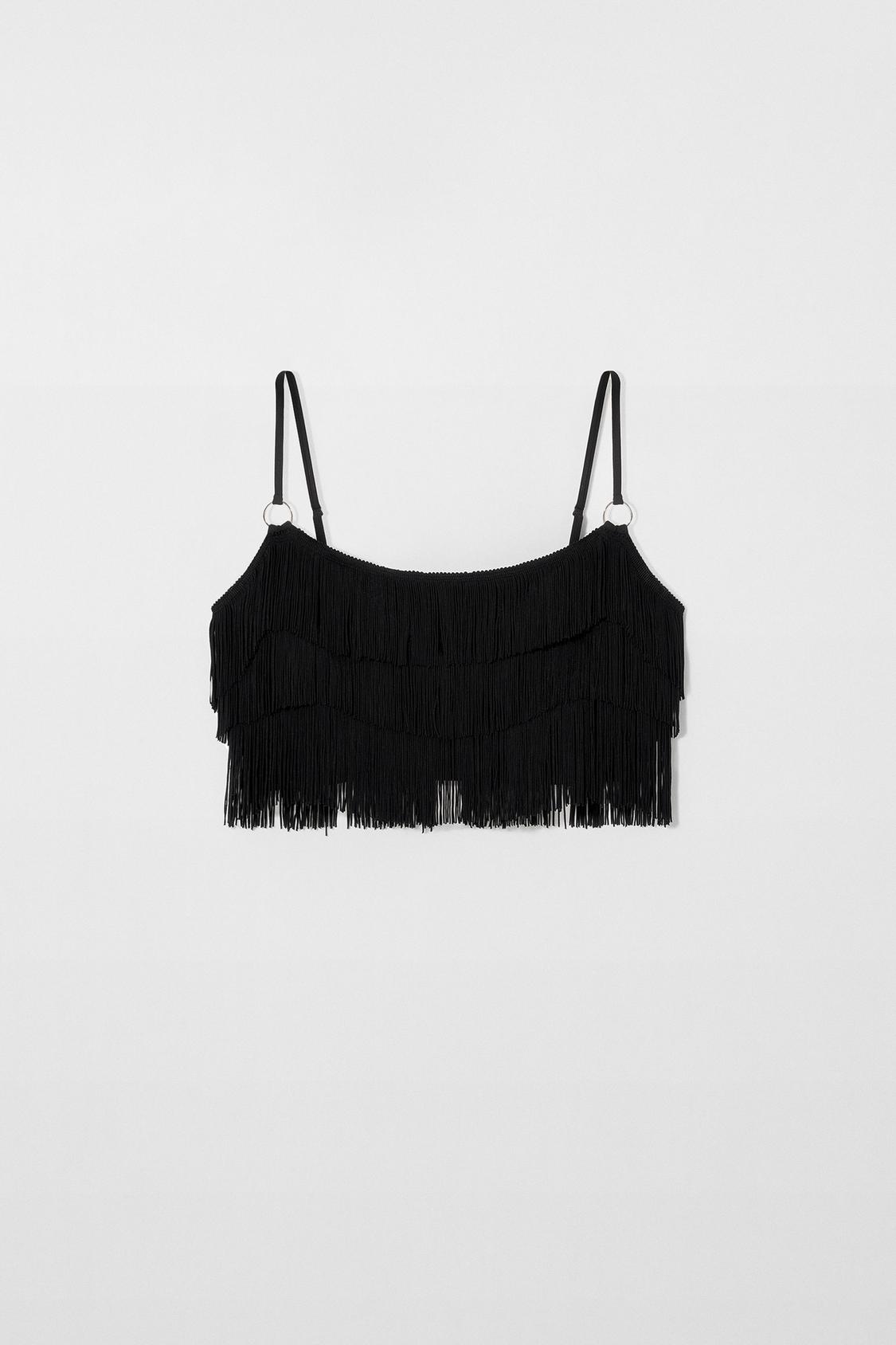 FRINGED BIKINI TOP KATE MOSS X ZARA
