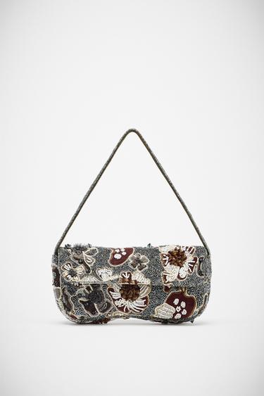 BEADED SHOULDER BAG - Multicoloured by Zara