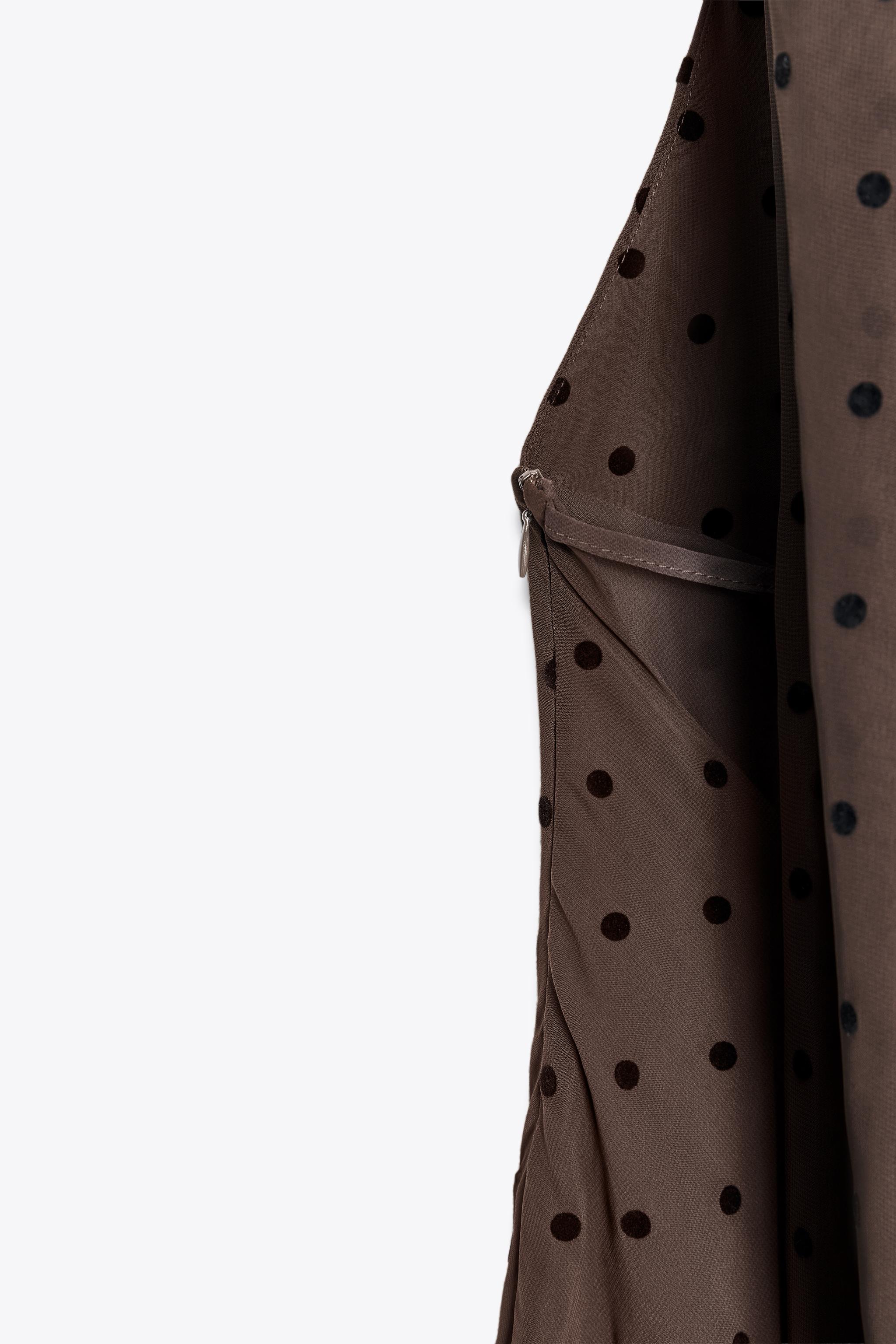 Zara Polka Dot Cowl Neck Dress Zara Dresses Polka Dot Satin Cowl