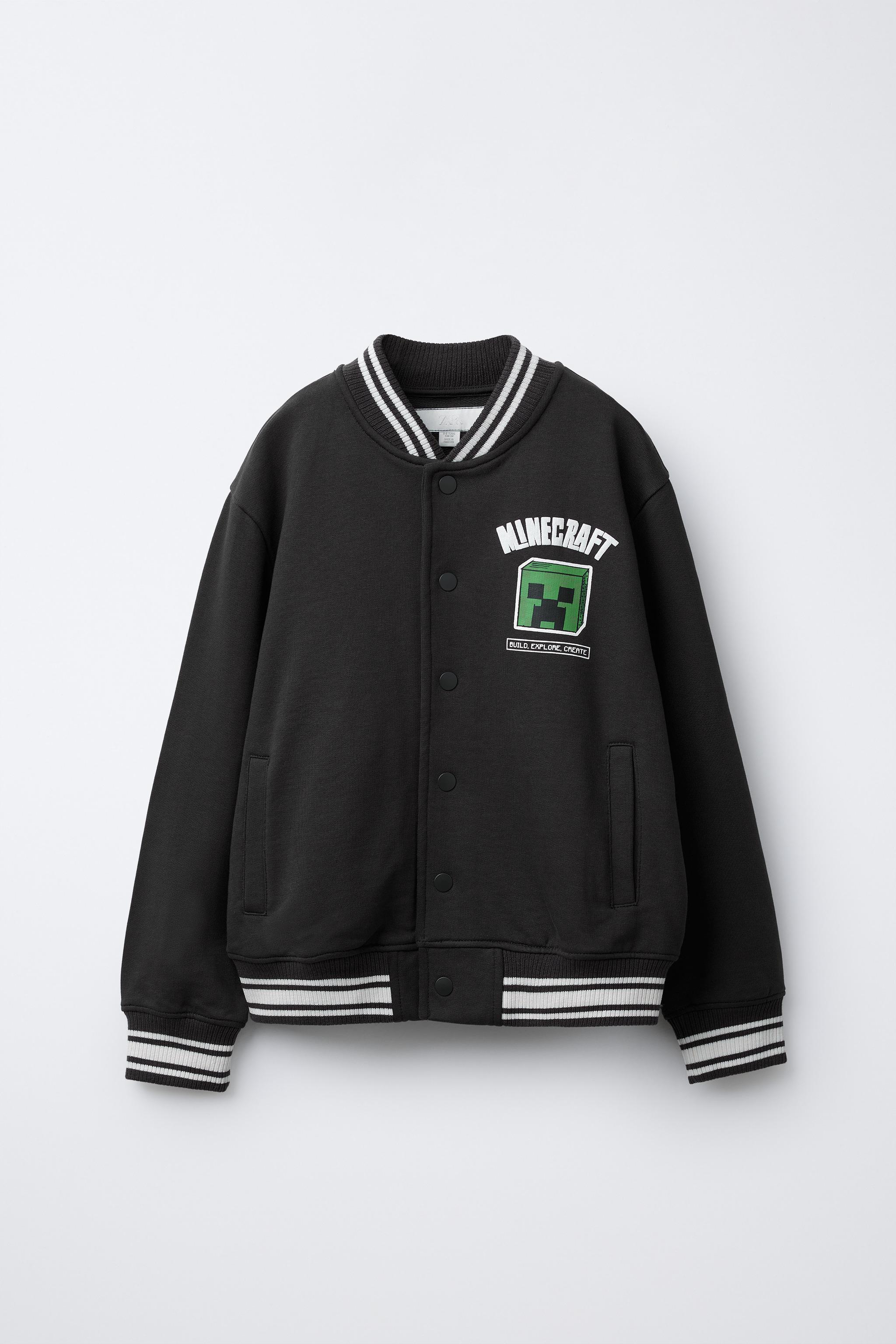 JAQUETA BOMBER MINECRAFT © MOJANG AB. ™ - Antracito-escuro | ZARA