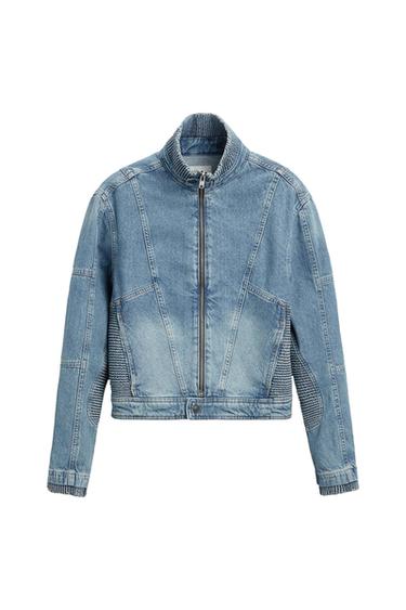 DENIM BIKER JACKET
