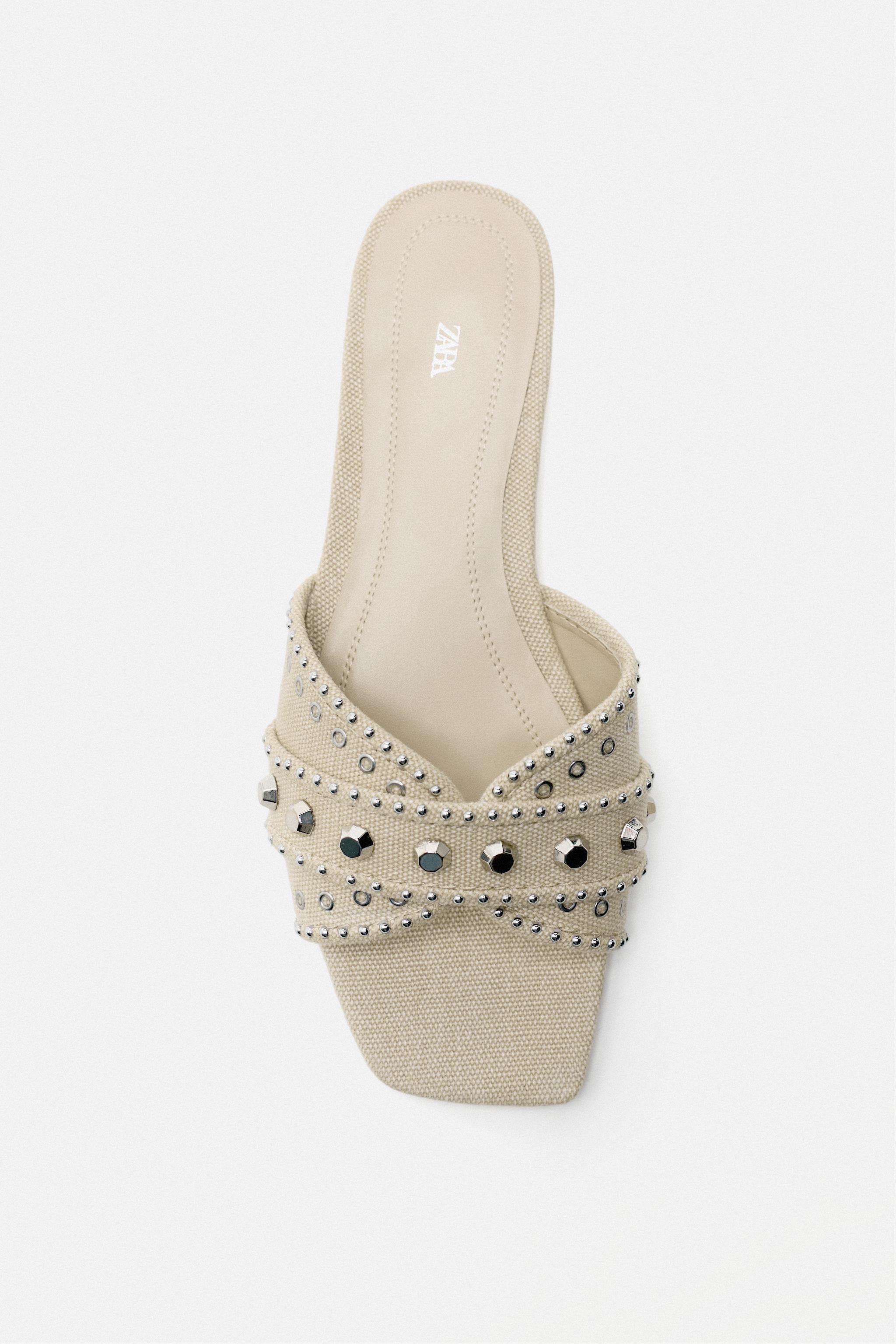 Zara best sale studded sandals