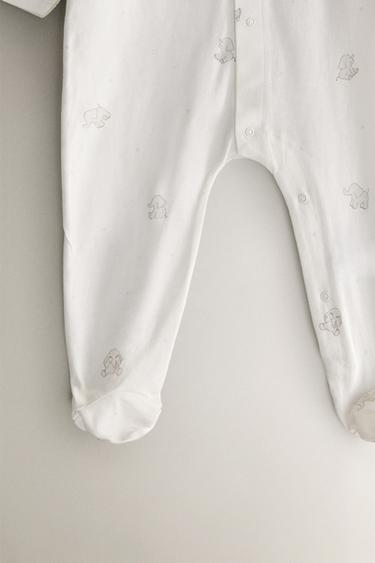 GRENOUILLÈRE BÉBÉ ÉLÉPHANT - Blanc cassé de Zara - Image 3