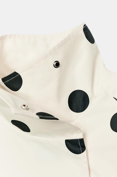 BLOUSON BOMBER À POIS - Blanc de Zara - Image 9
