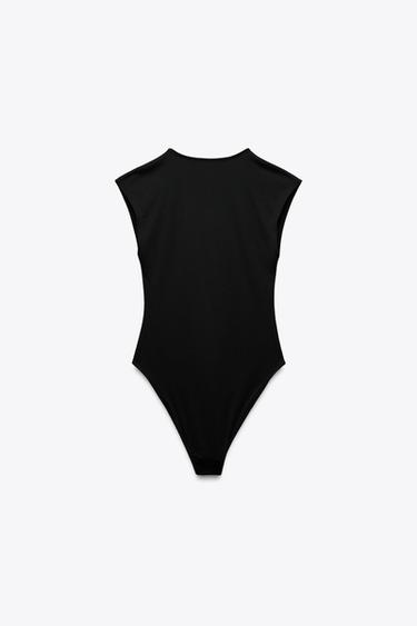 SLEEVELESS BODYSUIT - Black by Zara - Image 5