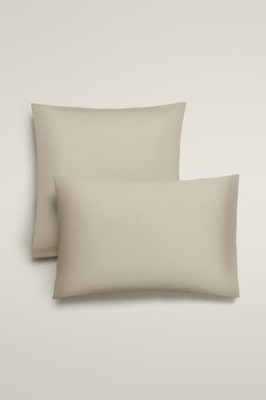 SATEEN PILLOWCASE (1000 THREAD COUNT) - Grey by Zara