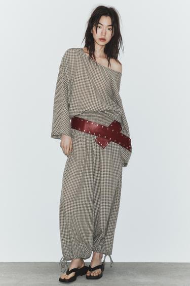 CAMISA CAPA CUADROS - Gris medio de Zara