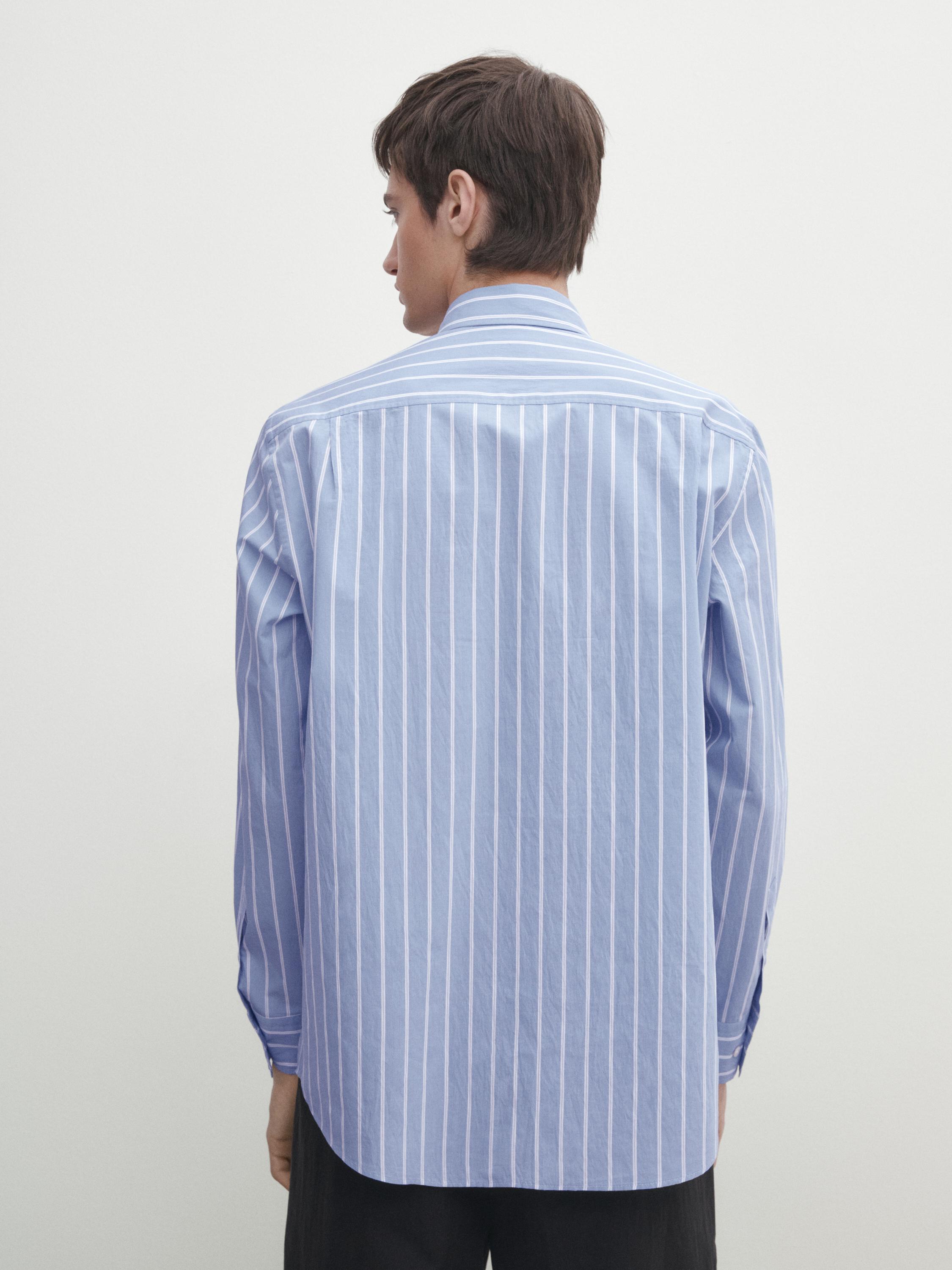 Relaxed fit double-stripe shirt
