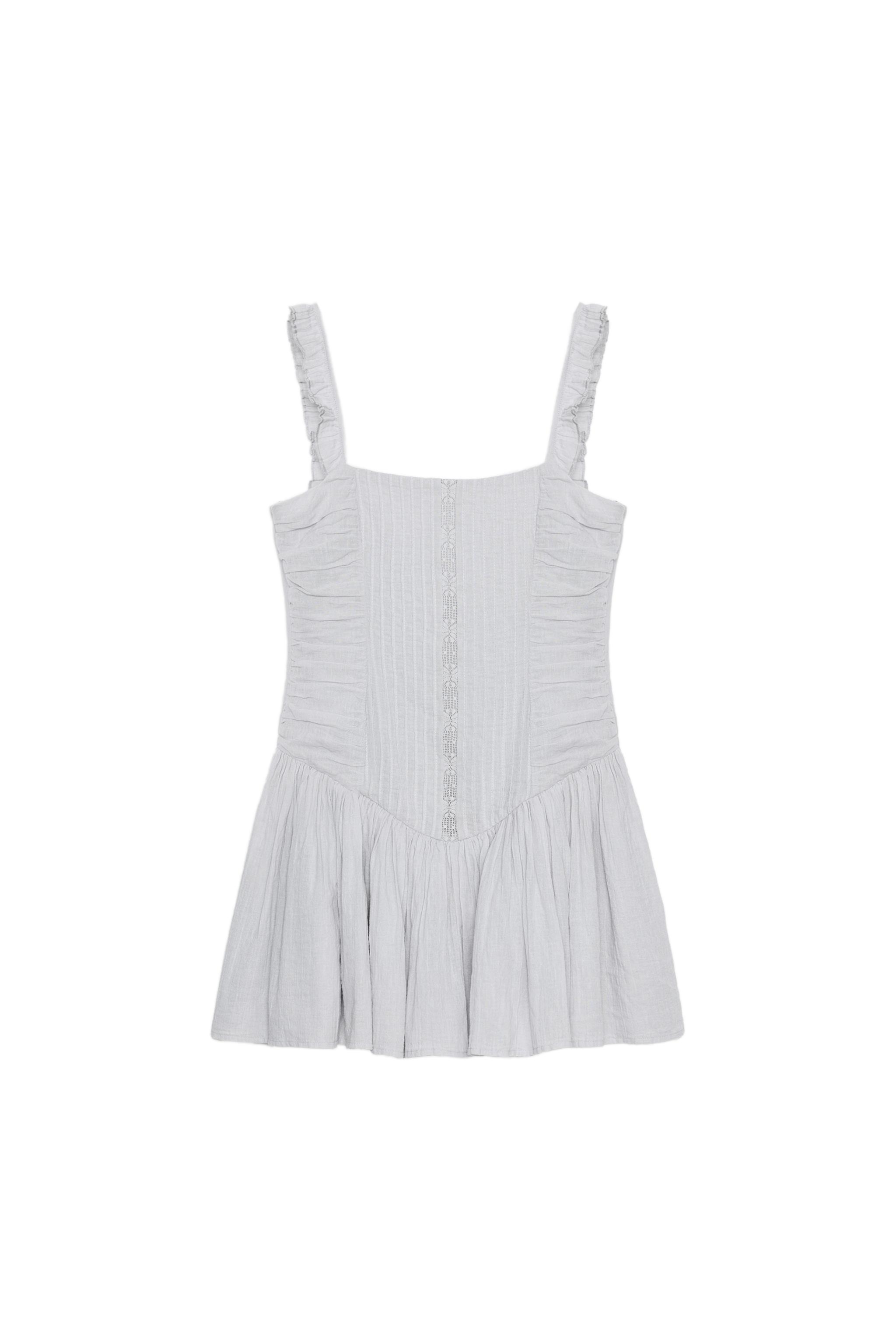 sachin and babi light blue dress Short Rubber Embroidered Dress Zara main image 1