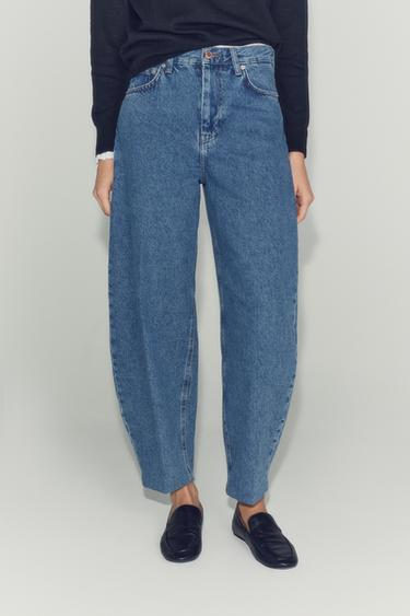 ZW COLLECTION HIGH-RISE TAPERED JEANS — Blue 1
