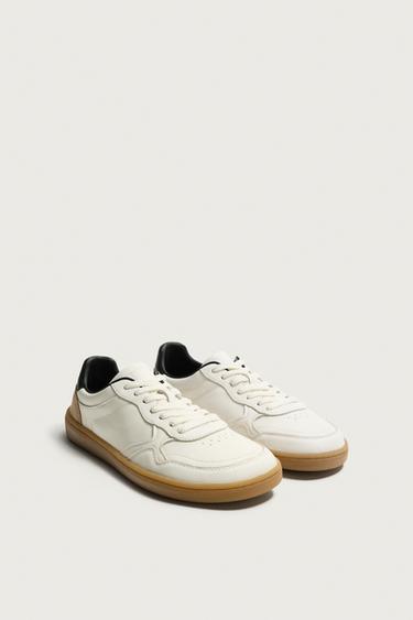 LEATHER BAREFOOT SNEAKERS — White 2