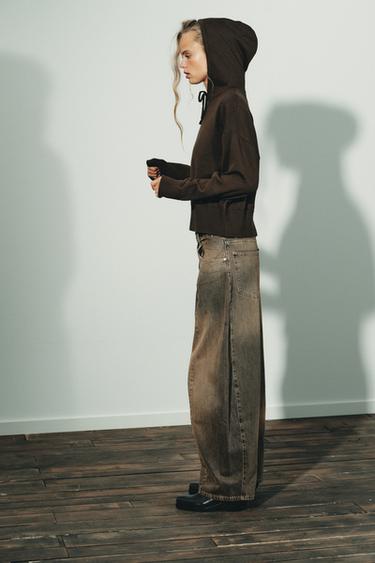 KNIT HOODIE - Brown by Zara - Image 2