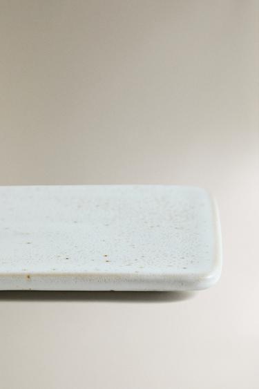 RECTANGULAR STONEWARE KITCHEN CHOPPING BOARD - Oyster-white by Zara - Image 3