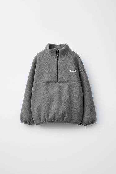 BENSIMON ® X ZARA LABEL FLEECE SWEATSHIRT - Grey marl by Zara - Image 0