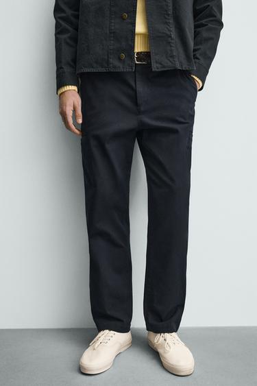 PANTALON CARGO STRAIGHT FIT - Bleu marine de Zara - Image 5