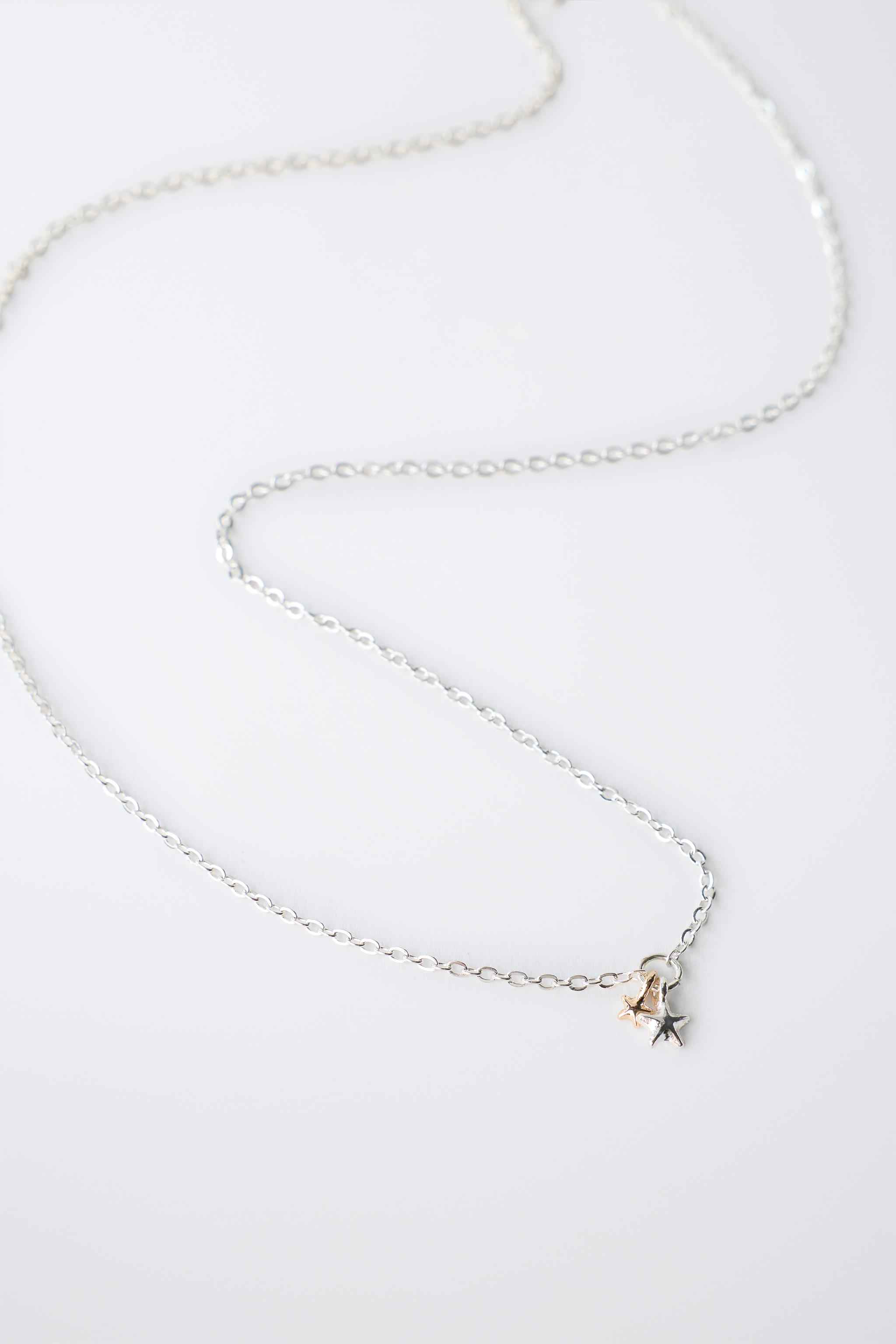 Детские аксессуары Zara PACK OF TWO STAR NECKLACES — фото 3