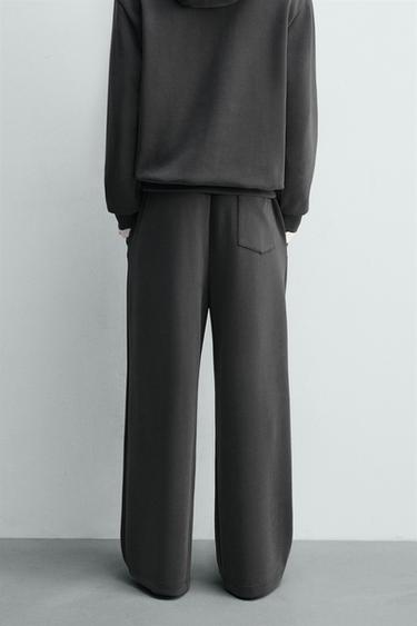 SOFT FADED WIDE-LEG JOGGERS - Blue / Grey by Zara - Image 2