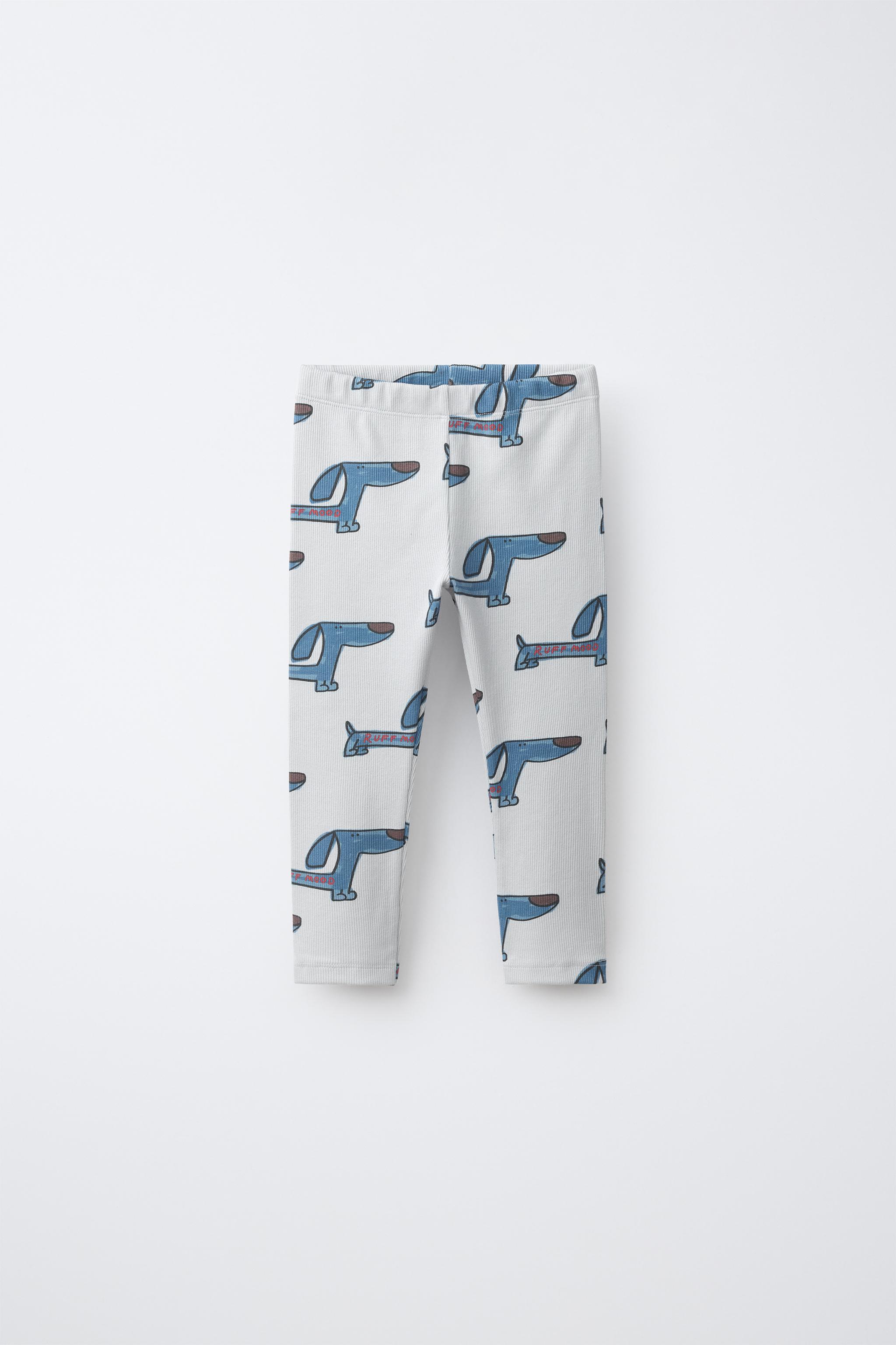 DOG PRINT LEGGINGS — Ice