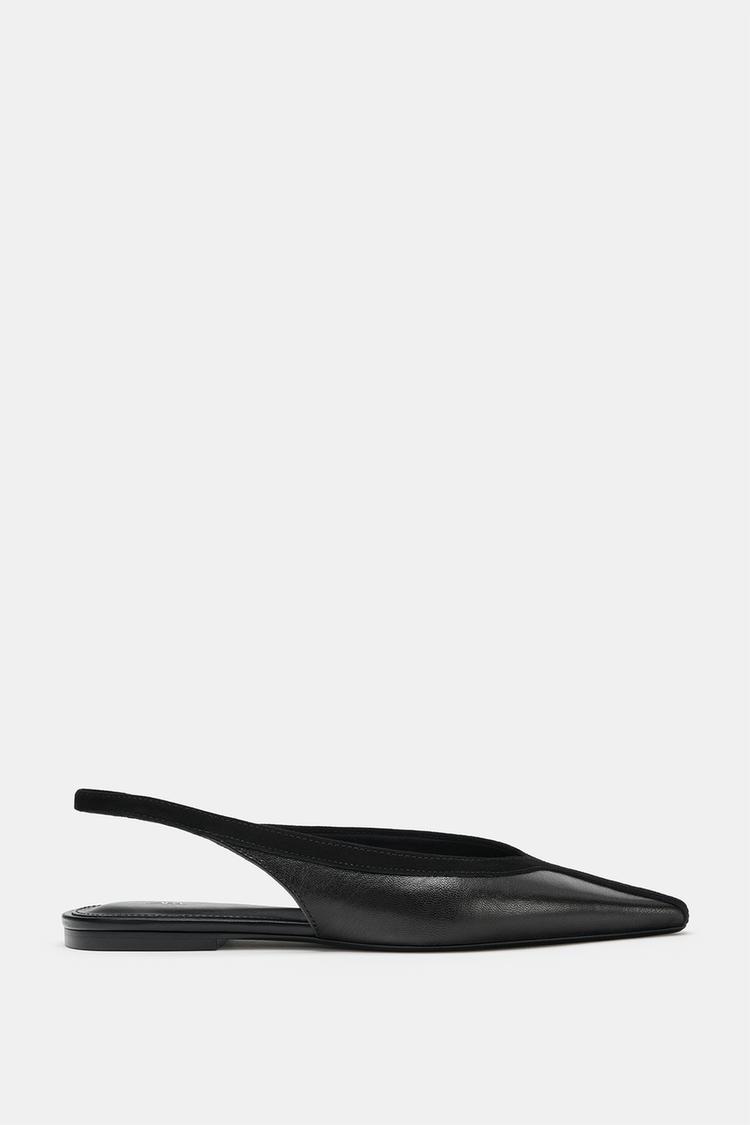 Zapatos de tacón con tira trasera de cuero 2