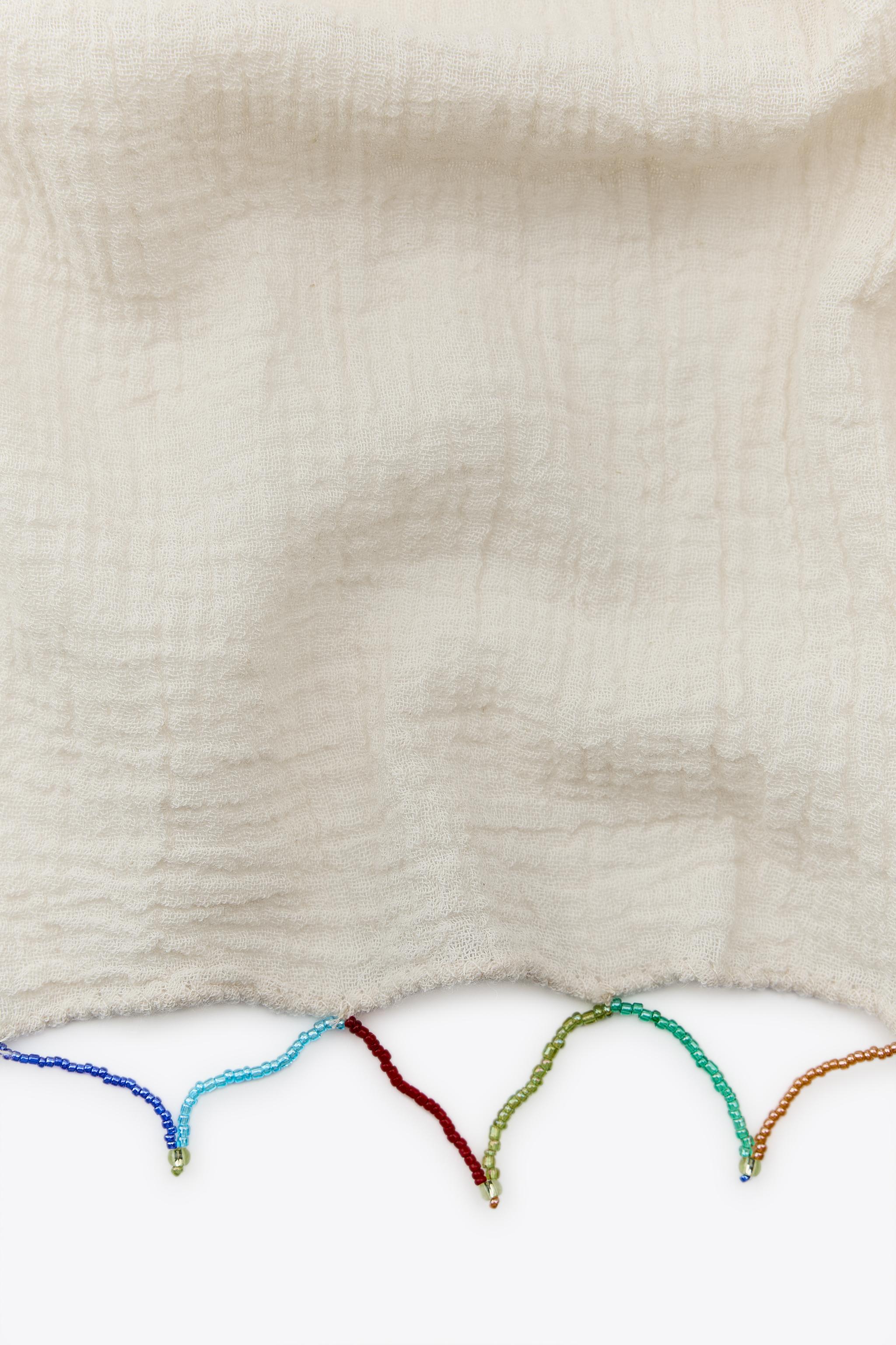 PLAIN BEADED SCARF