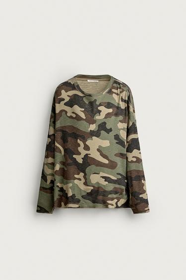 アブストラクト柄ワッフルニットスウェットシャツその他Zaraのアブストラクト柄ワッフルニットスウェットシャツ - その他